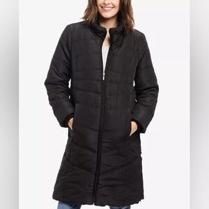 Maternity Motherhood Small Core Puffer Maternity Jacket in Black